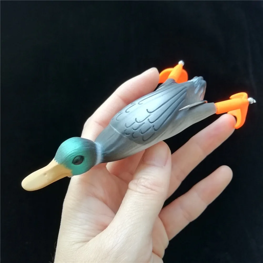 

Tsurinoya 4pcs 10cm 18.5g 3D DUCK Topwater Fishing Lure Floating Artificial Bait Splashing Feet Hard Fishing Tackle