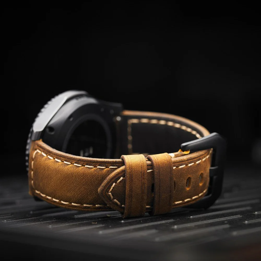 22mm-Universal-Watch-Band-Straps-Genuine-leather-Quick-Release-Pins-For-Samsung-Gear-S3-Frontier-Classic (3)