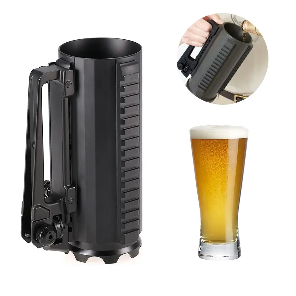

NEW Aluminum Beer Cup Water Coffee Drinking Mug Outdoor Camping Picnic Tableware Outdoor Tactical Mug Multi Function Detachable