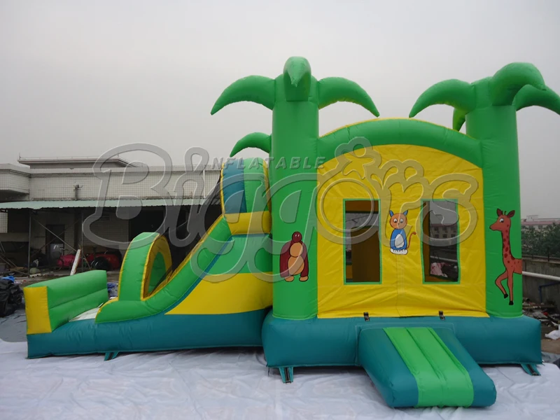FREE SHIPPING BY SEA PVC Tarpaulin Commercial Inflatable House Inflatable Trampoline Inflatable Slide Combo
