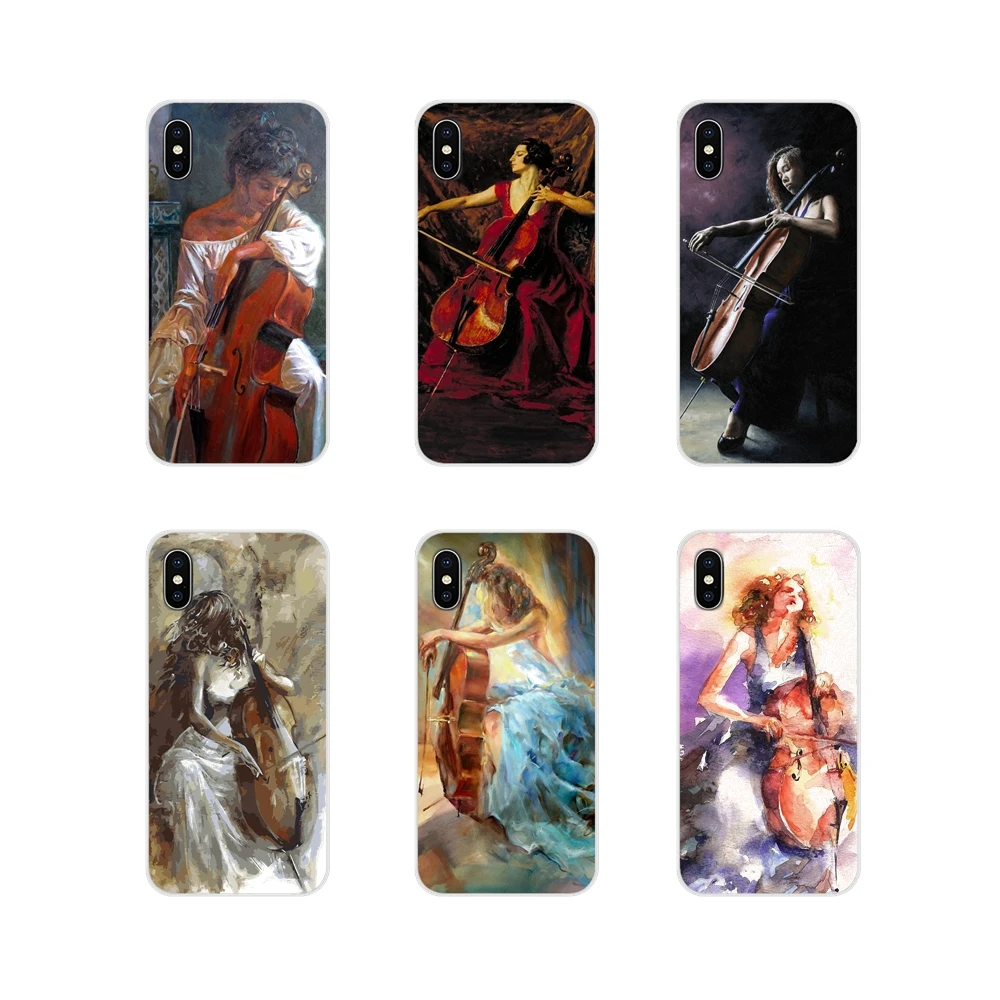 

Accessories Phone Shell Covers Painting Girl Play The Cello For Xiaomi Redmi 4A S2 Note 3 3S 4 4X 5 Plus 6 7 6A Pro Pocophone F1