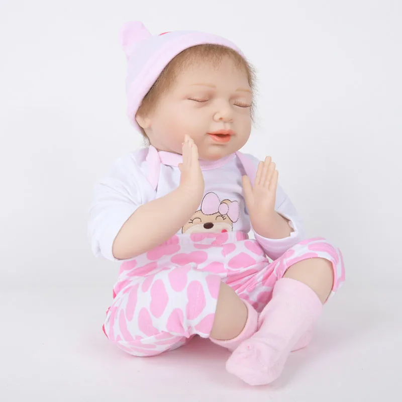 LEOOFU 50 см 20 дюймов подарок на Новый год bebe Кукла реборн игрушки с реалистичной