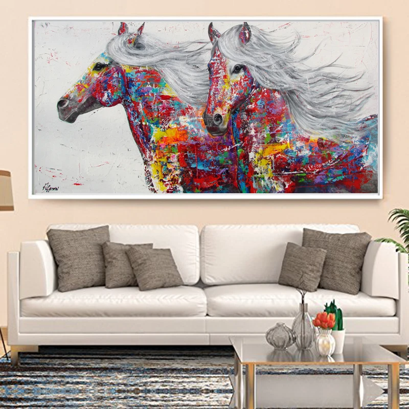 

SELFLESSLY Graffiti Art Canvas Painting Posters and Print Elephant Animal Quadro Modern Wall Pictures For Living Room Unframed