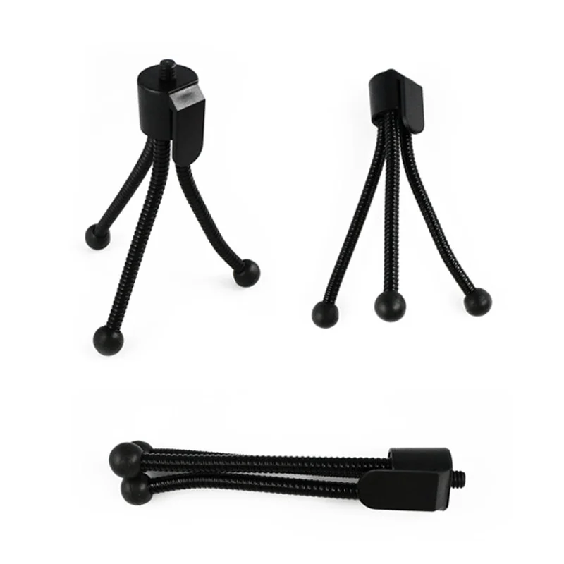 Universal Flexible Mini Portable Metal font b Tripod b font Stand for Digital Camera Webcam Wholesale