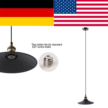 

Vintage Industrial Ceiling Pendant Lamp Shade Metal Lampshade Hanging Lighting Fixtures Decor