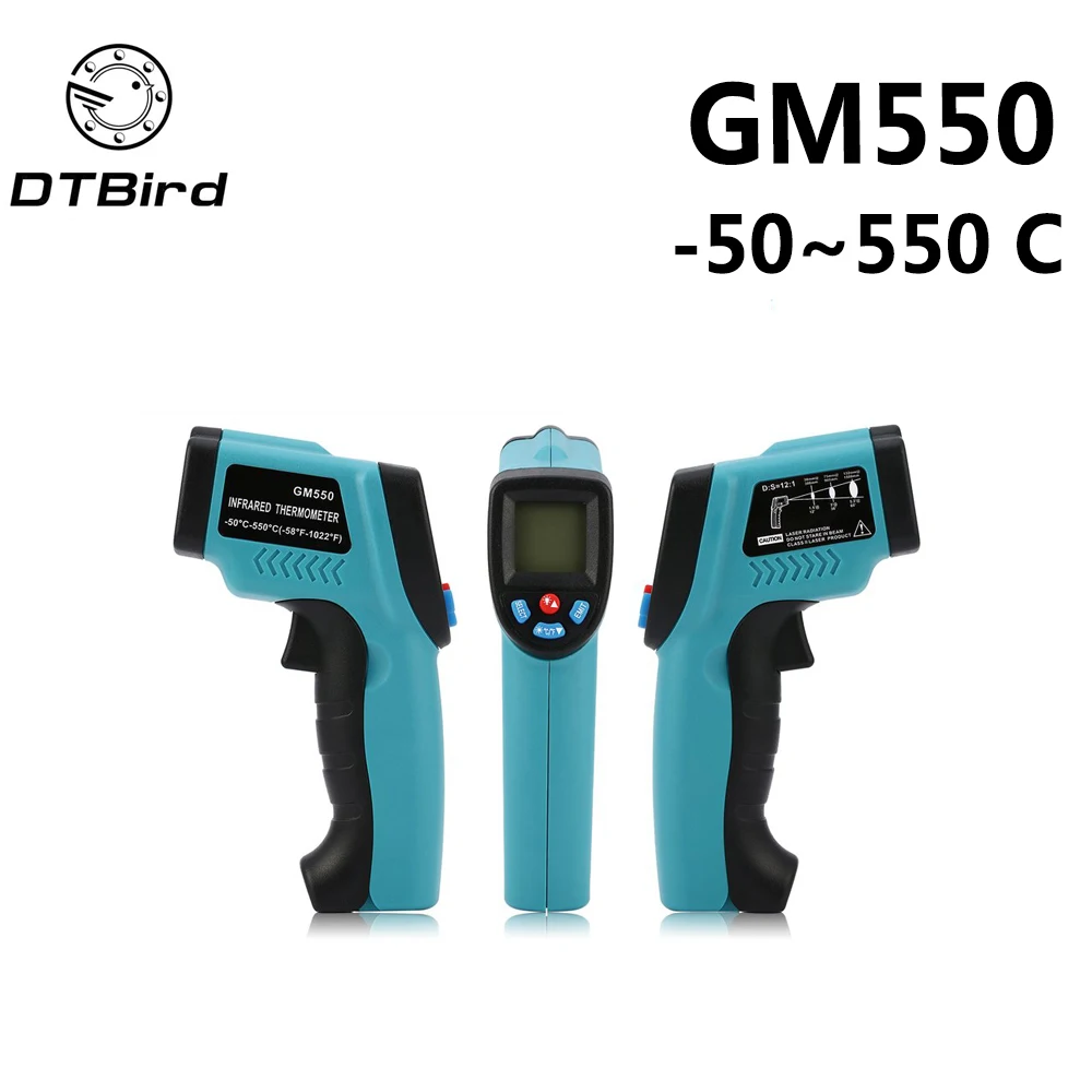 Цифровой инфракрасный термометр GM550 -50 ~ 550 C GM320 -50-300 лазерный пирометр с