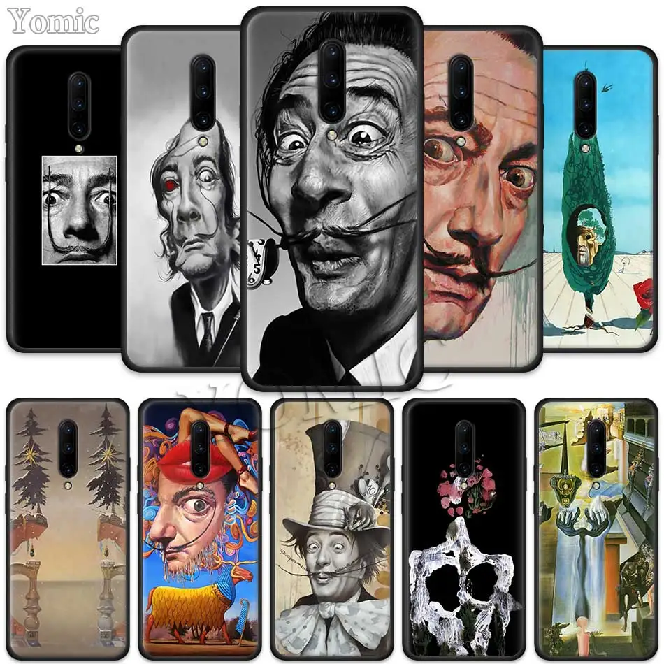 

Salvador Dali Art Painting Black Soft Case for Oneplus 7 Pro 7 6T 6 Silicone TPU Phone Cases Cover Coque Shell