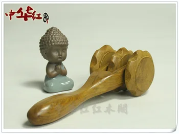 

Thin leg massage roller Vietnamese wood back massage stick Wooden lunar rover Hand push leg neck waist massage wheel device