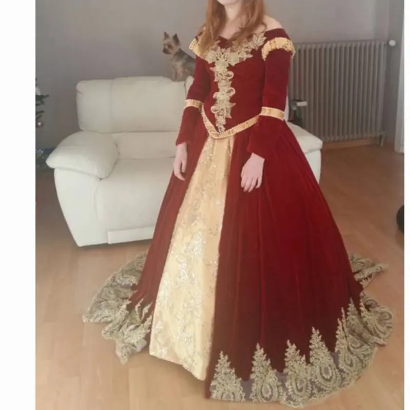

Historical! Customer-made 19 Century Vintage Victorian Dresses 1860s Civil War Southern Belle Gown Cosplay dresses US4-36 D-230