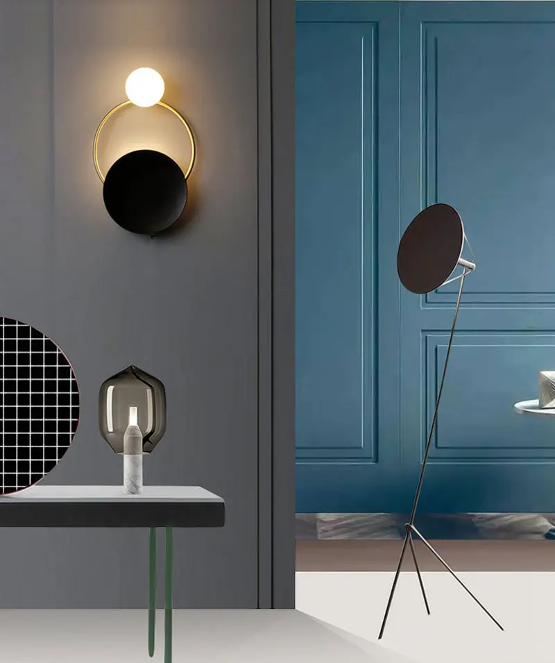 Nordic Post Modern LED Wall Light Bedroom Sconce Wall Lamps Stairs Wall Lights For Home Decoration Vintage Lighting (1)