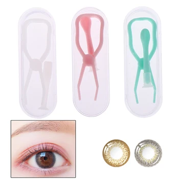 

2pcs/set Multicolor Contact Lenses Tweezers And Suction Stick For Special Clamps Tool Contact Lens Inserter Remover