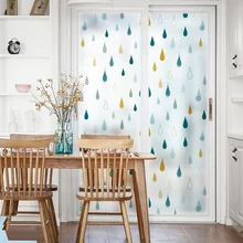 Витражная пленка на Окно Матовая непрозрачная стеклянная наклейка для конфиденциальности домашний декор цифровая печать BLT1677 дождь