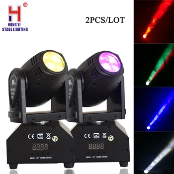 

Mini Moving head Light beam 10W LED RGBW 4in1 DMX 512 11/13 Channels Strobe effect Professional DJ Equipment(2pcs/lot)