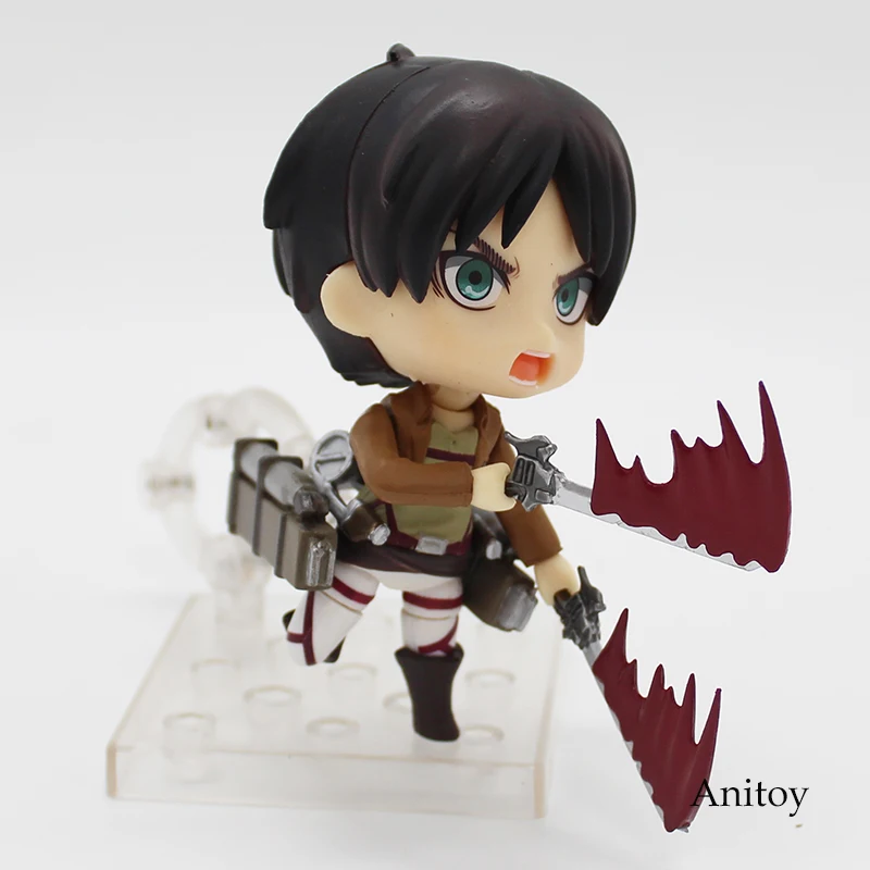 Аниме милая атака на Титанов Eren Jaeger Nendoroid 375 ПВХ фигурка Коллекционная модель игрушки куклы 10 см KT368