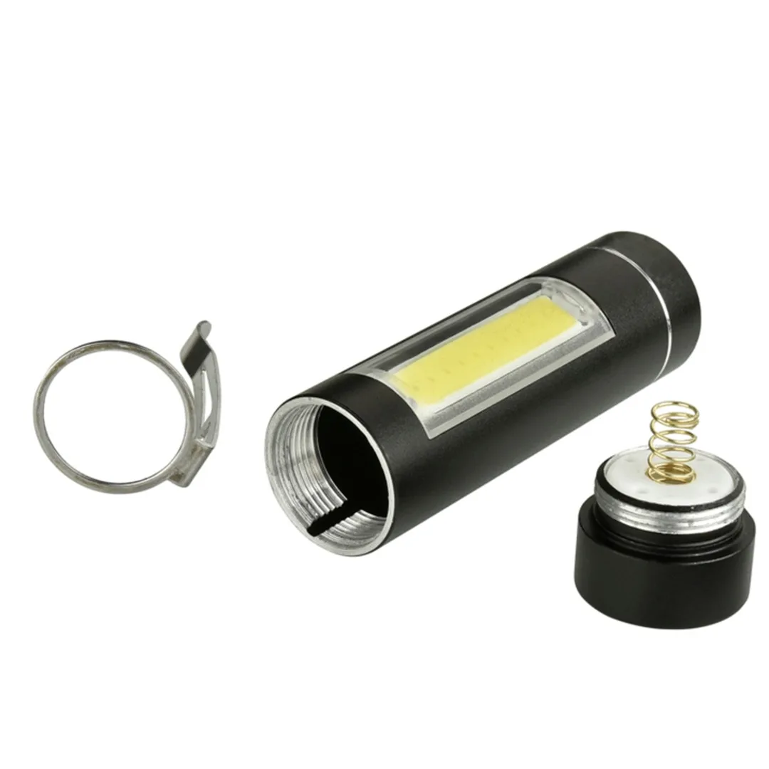 Super Portable Mini COB LED Flashlight 14500/AA Torch Working Pocket Pen Lamp With Clip Daily Waterproof Penlight
