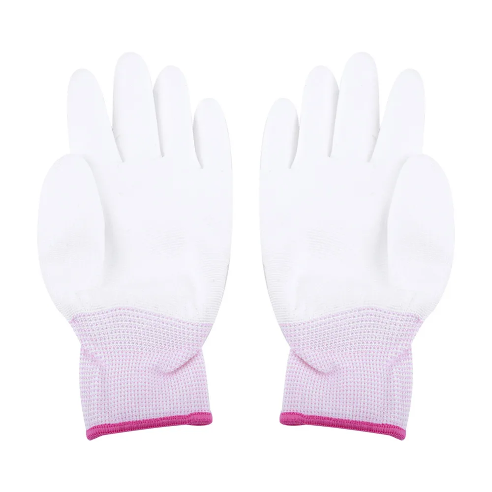

1 Pair Anti Static Antiskid Glove PU Coated Finger Part for PC Computer Phone Repair S-L Three Color Optional