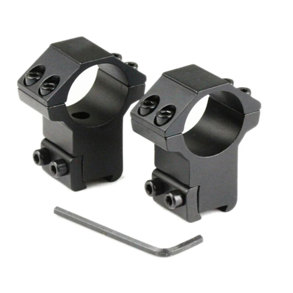 Hot 2PCS Black Scope Rings 25.4x11mm Dovetail Rail Dovetail Mount Weaver High Pressure Steel