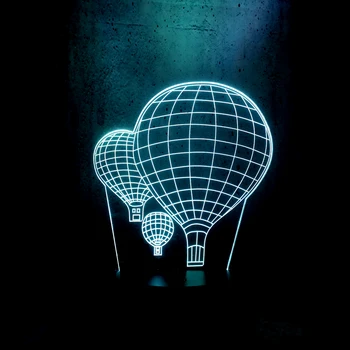 

Hot Air balloon 3D Led USB Night light Table Lamp Colors Gradient Creative Luminaria Optical Illusion Lamp Home Decorative Gifts
