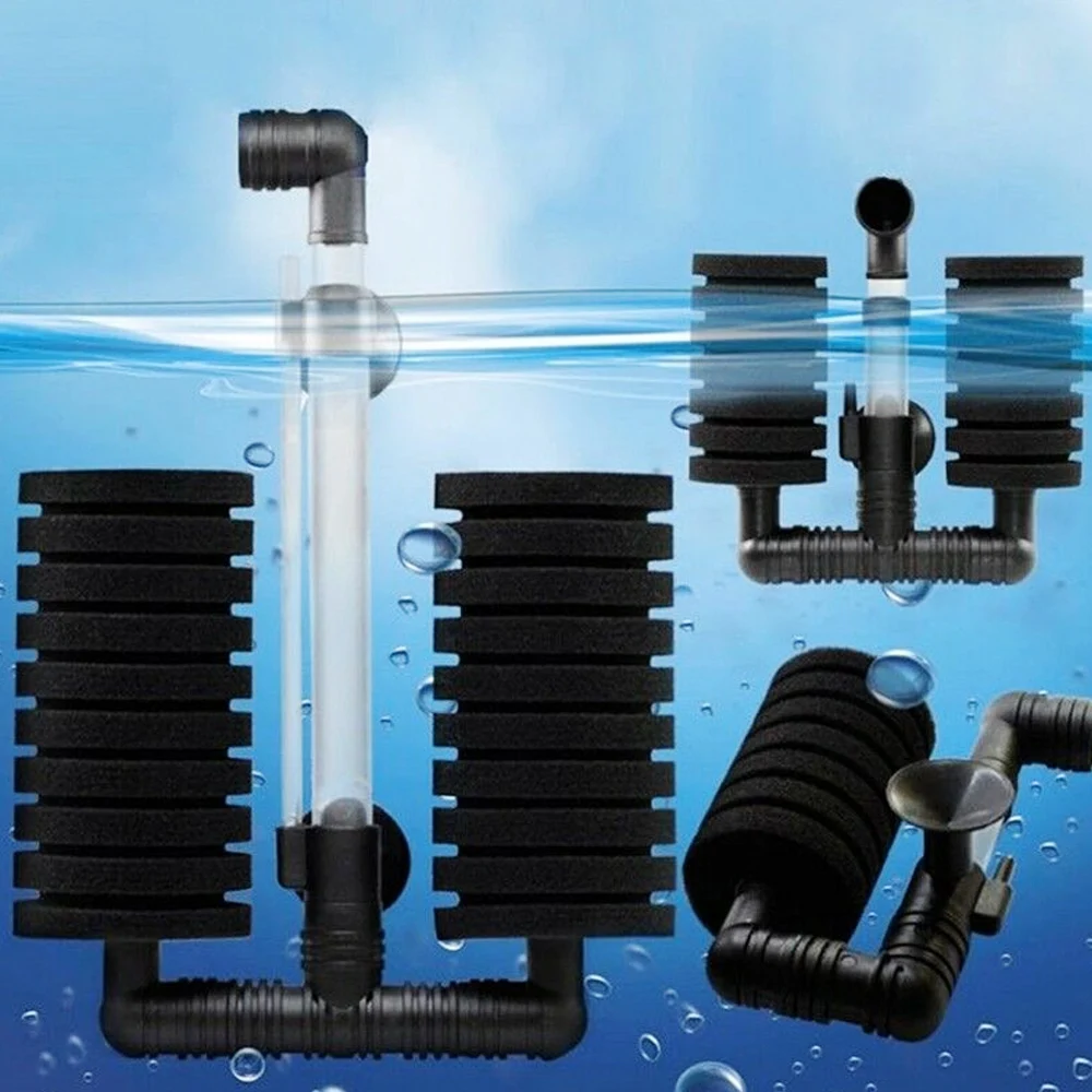

quarium filtration filter Aquatic Pets Products Aquarium Filter Fish Tank Air Pump Skimmer Biochemical Sponge Filter A