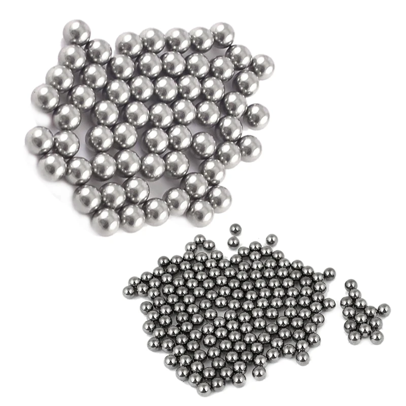 

100 Pcs 3mm Diameter Steel Bike Bicycle Bearing Ball Spares & 60 Pcs 4mm Dia Bicycle Steel Bearing Ball Replacement
