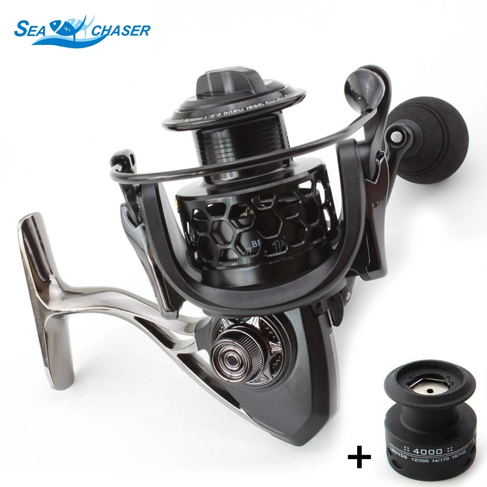 All metal Fishing Reel 14BB+1 Bearing Balls 5.1:1 1000-7000 Spinning Reel Boat Rock Fishing Wheel Travel Tackle
