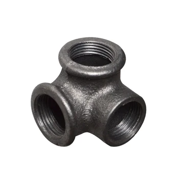 

2Pcs/Lot G3/4" DN20 Female Equal Side Outlet Elbow Connector BS Standard Thread Hardware Pipe Fittings Black Iron Cast