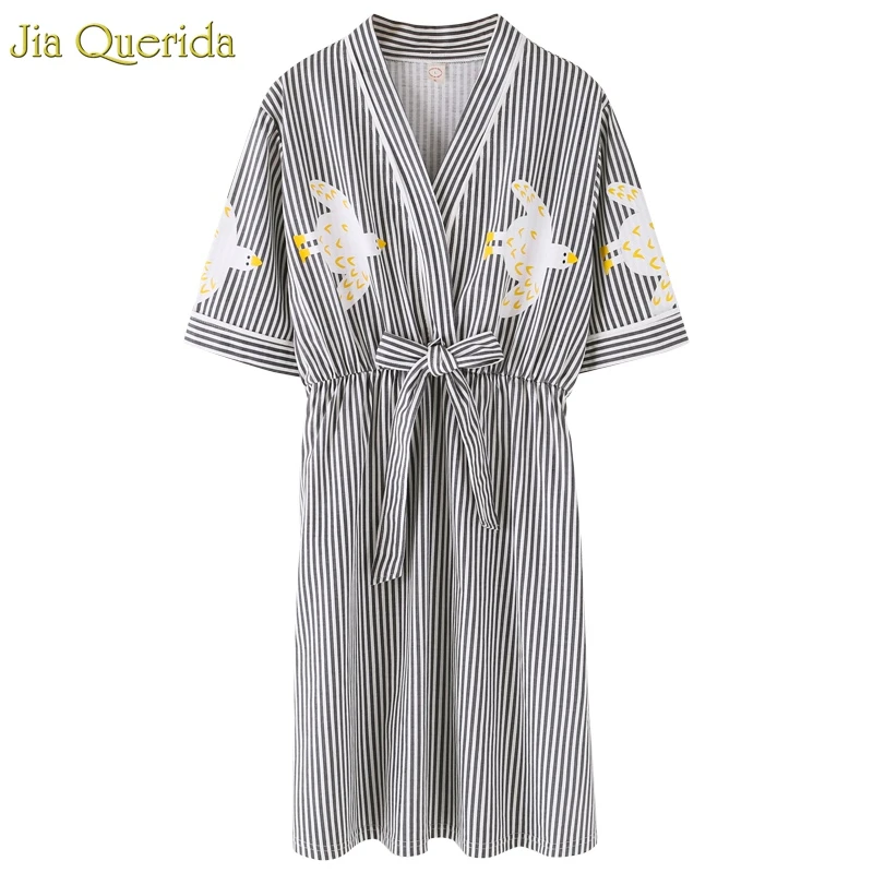 cotton kimono style dressing gown