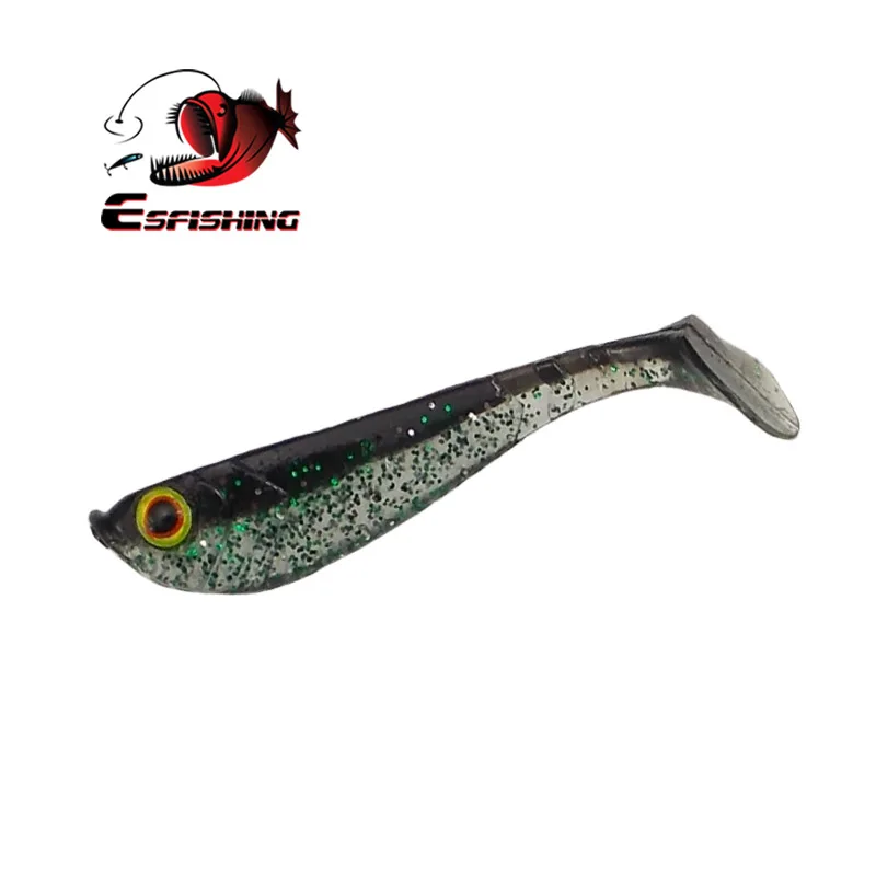 Esfishing приманка Китай мягкие приманки Iscas Artificiais 10 шт 6,2 см/2,8 г Esfishing vibo SHAD 3D глаз Pesca Leurre soule Пресноводная - Цвет: CA62DC