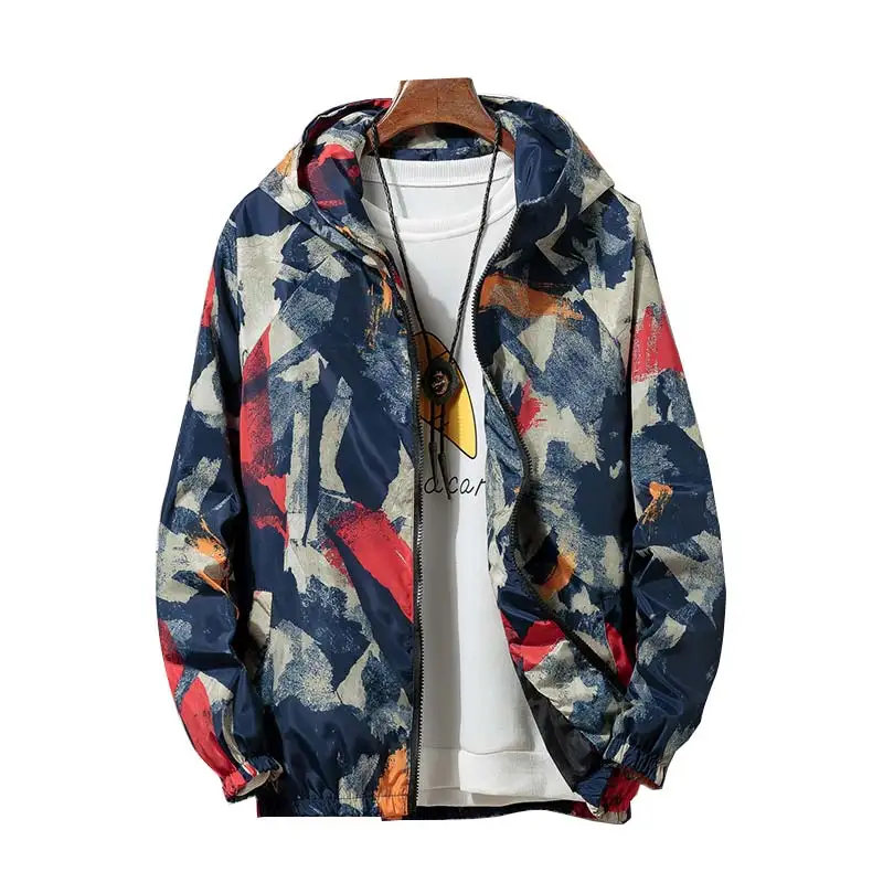 Fashion Men Jacket Coats Male Causal Hooded Camouflage Jacket Thin Windbreaker Zipper Outwear Spring Autumn Bomber Jackets Men Fashion Men Jacket Coats Male Causal Hooded Camouflage Jacket Thin Windbreaker Zipper Outwear Spring Autumn Bomber Jackets Men