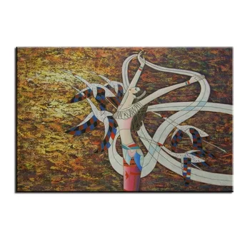 

Modern rich-color painting is a special folk art style with ethnic flavor of Yunnan M-208 no framed