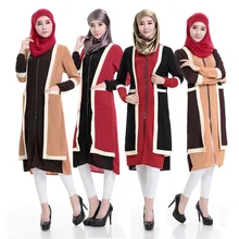 Djellaba Linen Broadcloth Adult Islamic Clothing For Women Abaya Turkish 2016 New Muslim Dress Short Sleeve Knit Knot False Two