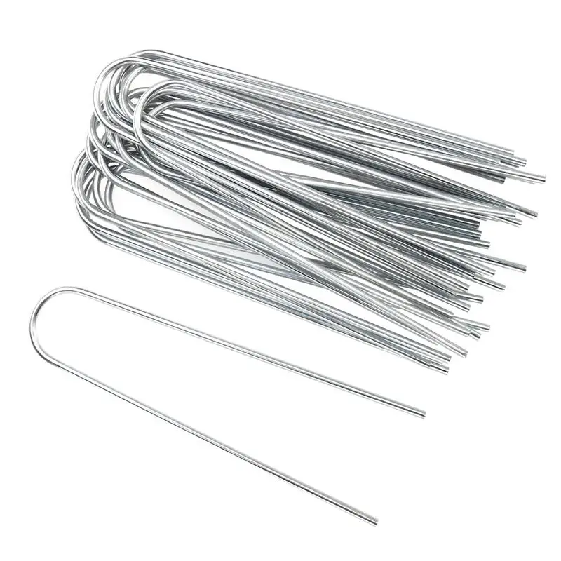 

20pcs Garden Stakes Landscape Staples Steel Landscaping Anchor Pins Pegs