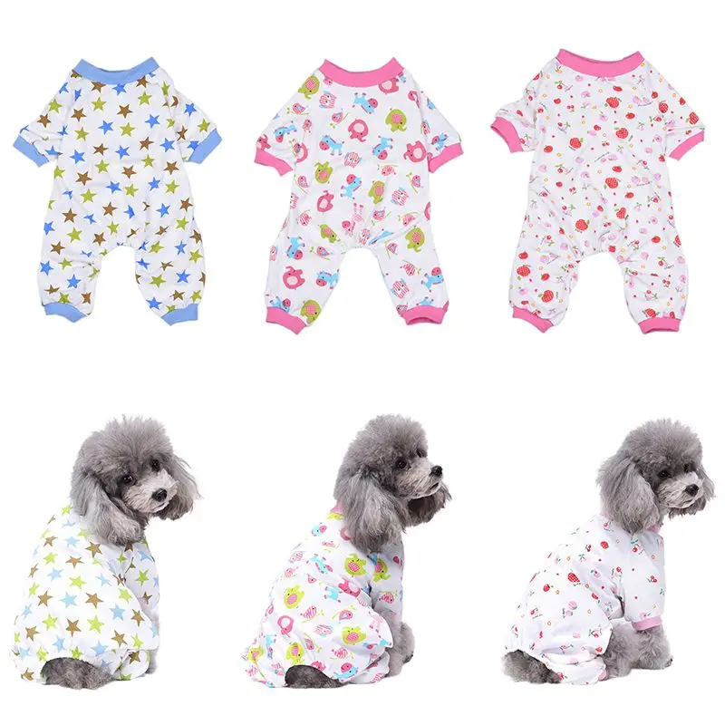 2018 собака Комбинезоны для женщин одежда Комбинезоны для девочек для Товары для собак Товары для кошек хлопок Одежда с принтом в виде собак