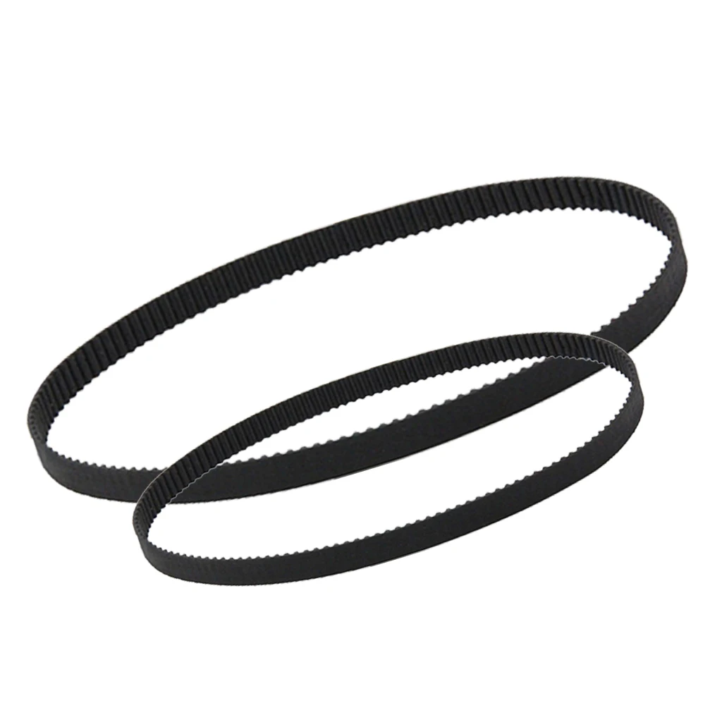2 Pcs GT2 2mm Pitch 6mm Wide Rubber Timing Belt for 3D Printer CNC 280mm and 400mm
