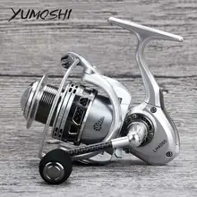 YUMOSHI LH 2000-5000 полностью Металлическая рыболовная спиннинговая катушка Pesca Carretilha Reels Carretes De Pescar Molinete Moulinet casing Peche
