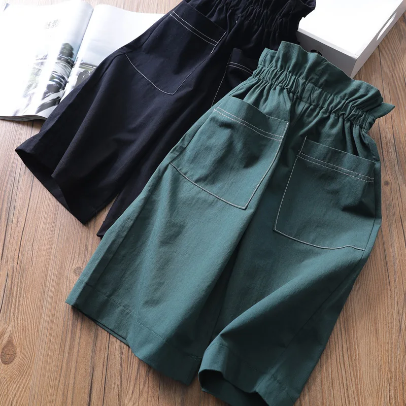 

2018 New Summer Item Girl Wide Leg Fashion Pant Kids Trousers