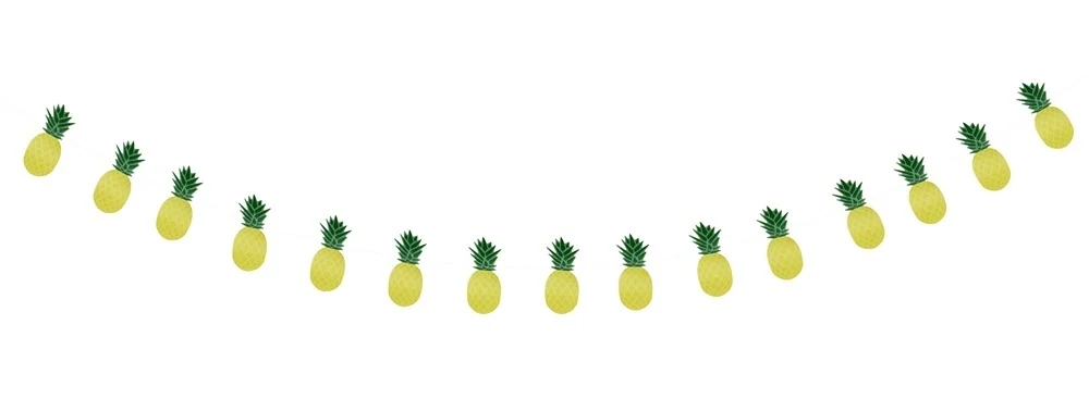 شنقا راية الاستوائية حزب زينة 1 مجموعة الأناناس الفاكهة إكليل من الورق ل الصيف هاواي عيد الشاطئ بركة حزب ديكور