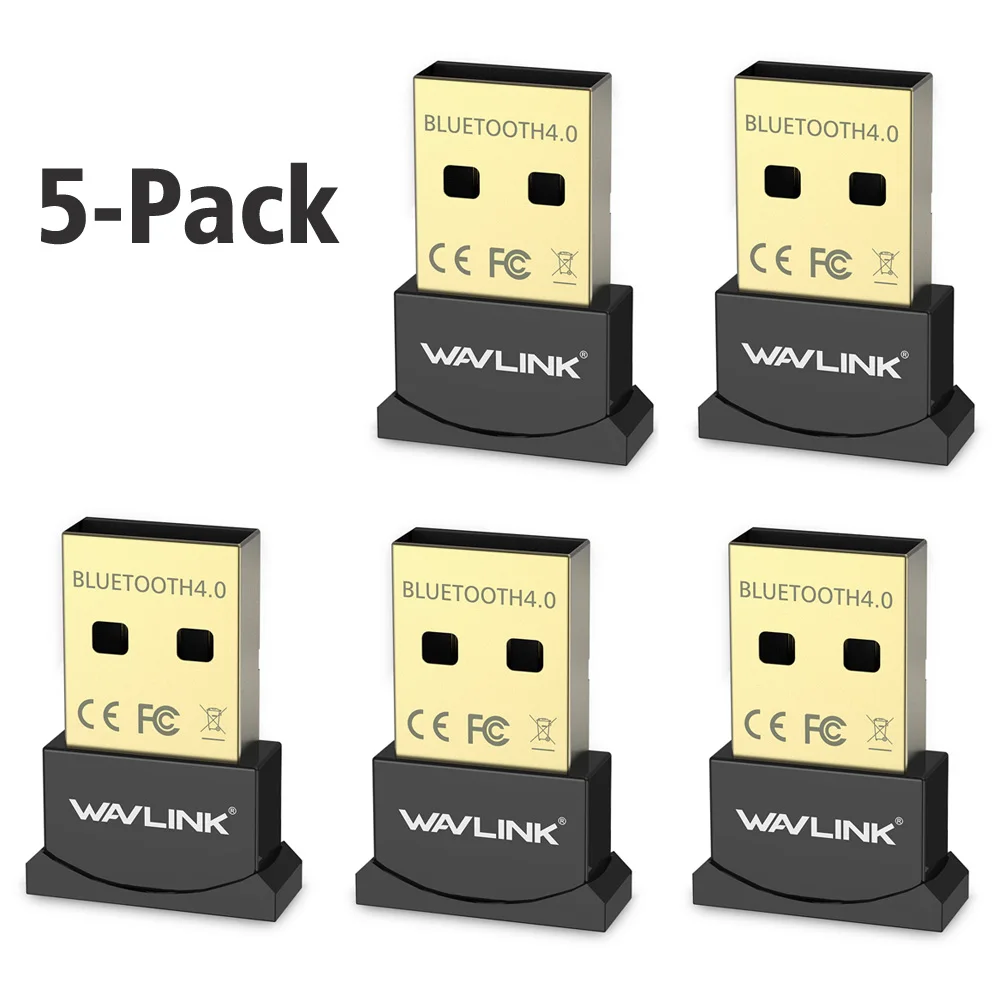 Wavlink 5/10 шт. USB Bluetooth адаптер V4.0 Двойной режим Bluetooth ключ адаптер совместим с Windows 7/8/10/Vista/XP для ПК