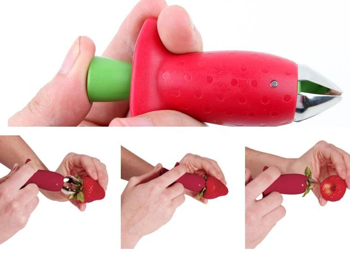 Новый 1 шт. клубника томаты для удаления стволовых Халлер фруктов и овощей