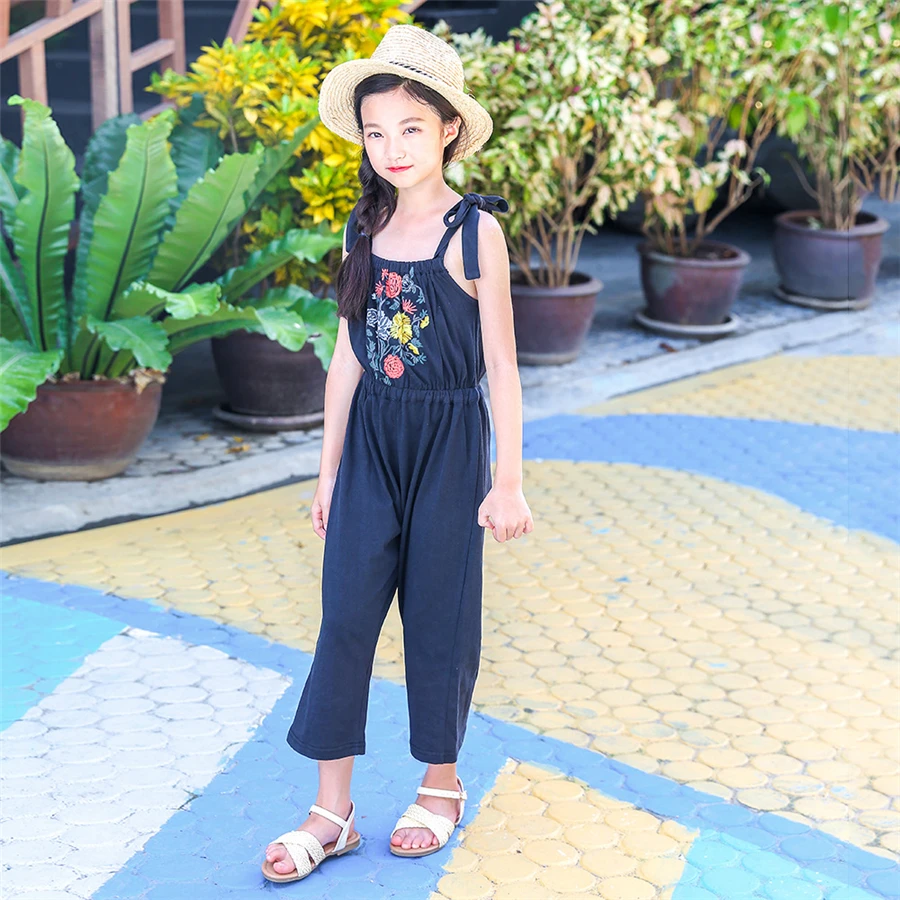 

baby girl jumpsuit summer 2019 girl overalls jumpsuit menina sleeveless foral princess girls jumpsuit baby girl clothes