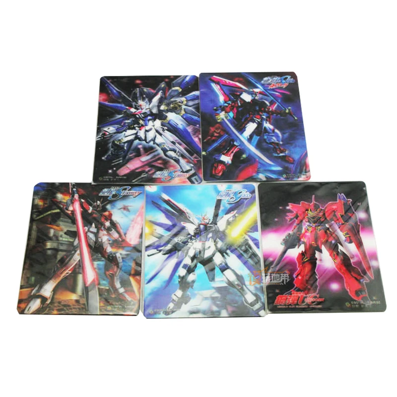 

2pcs/set Original Gundam Collection Card Flash Card Action Toy Figures Commemorative Flash card Collection Cards