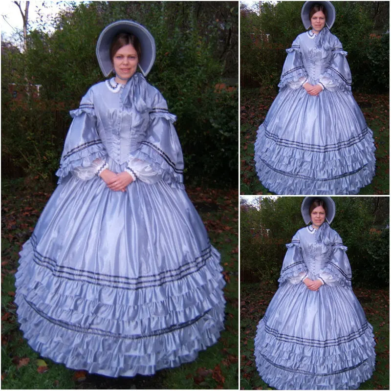 Customer made 19 Century Lila Vintage Victorian Dress 1860s Civil War ...