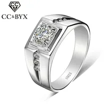 Silver-Rings Wedding-Engagement Adjustable White Cc Jewelry Gold-Color Fashion Lovers