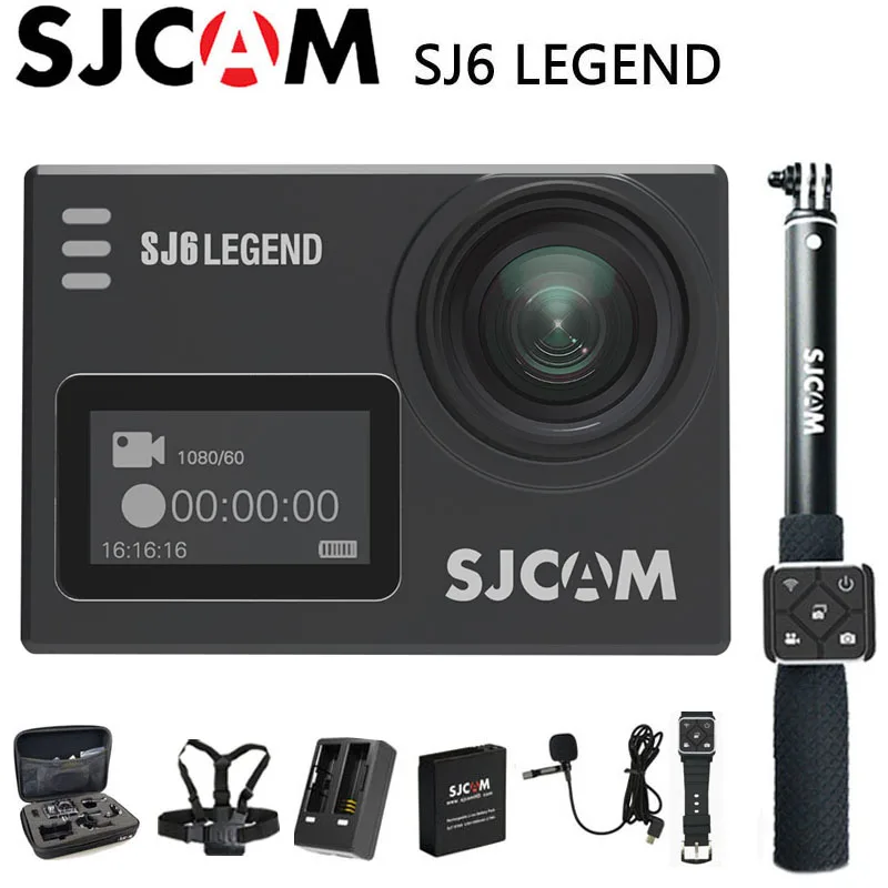 SJCAM SJ6 Legend экшн-Камера спортивная DV 4K Wifi 30m Водонепроницаемая 1080P Ultra HD " сенсорный экран Notavek 96660 пульт дистанционного управления Оригинальная камера