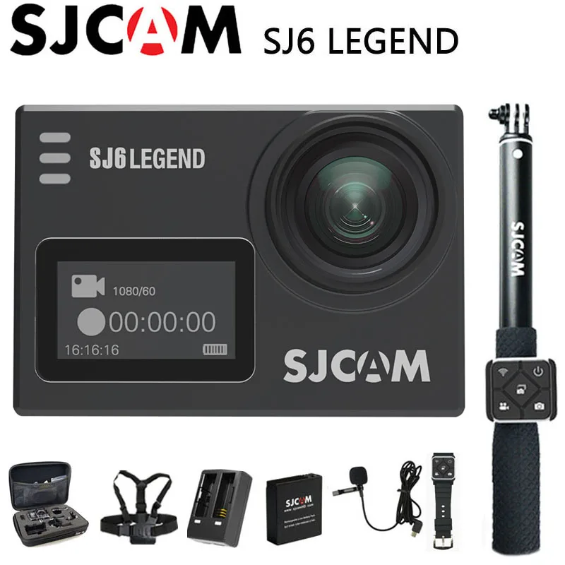 

SJCAM SJ6 Legend Action Camera Sports DV 4K Wifi 30m Waterproof 1080P Ultra HD 2" Touch Screen Notavek 96660 Remote Original Cam