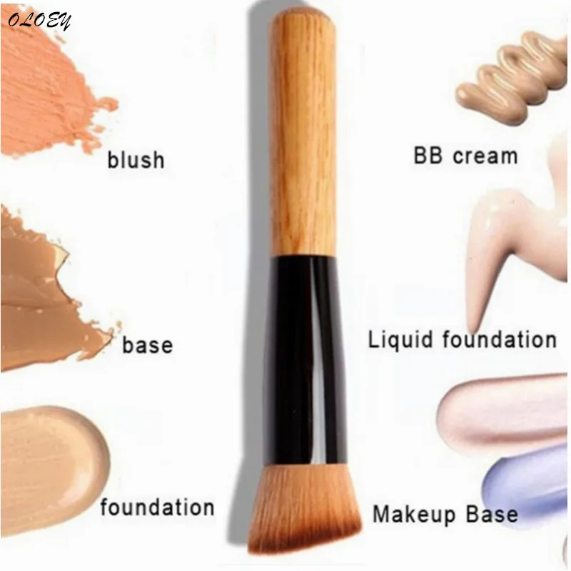 

1PC Solid Wood Makeup Brushes Powder Concealer Blush Liquid Foundation Face Make Up Brush Tools Professional Beauty Cosmetics