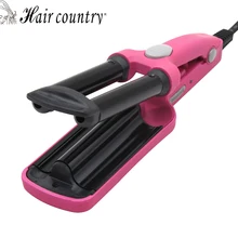 

Hair Country Mini 3 Barrels Hair Curler Magic Ceramic Curling Irons Roller Hair Iron Styler Hairstyle Tools 110-240V