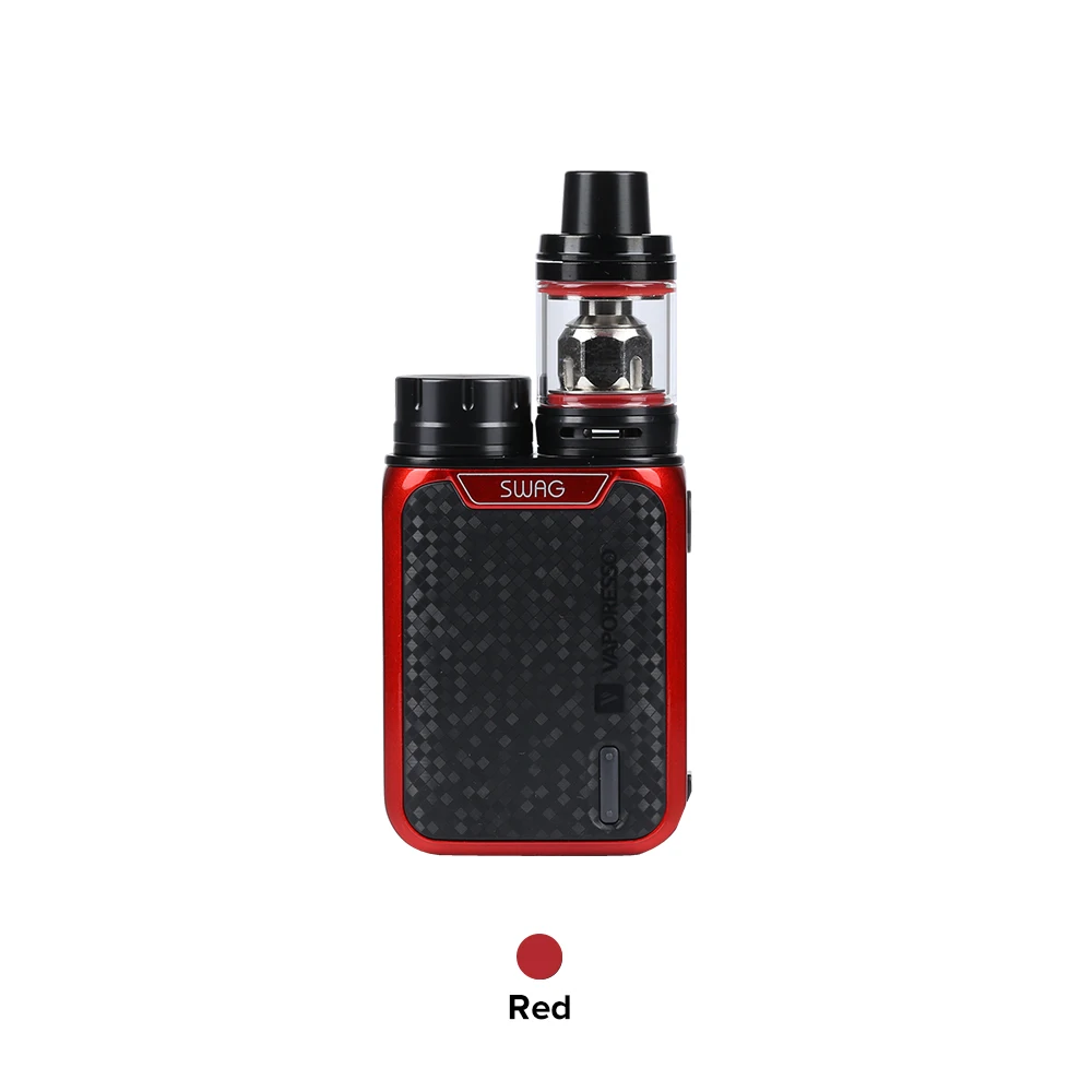 Vaporesso Swag набор электронных сигарет No 18650 с 80 Вт TC коробка мод Vape 3,5 мл NRG бак GT испаритель - Цвет: Красный