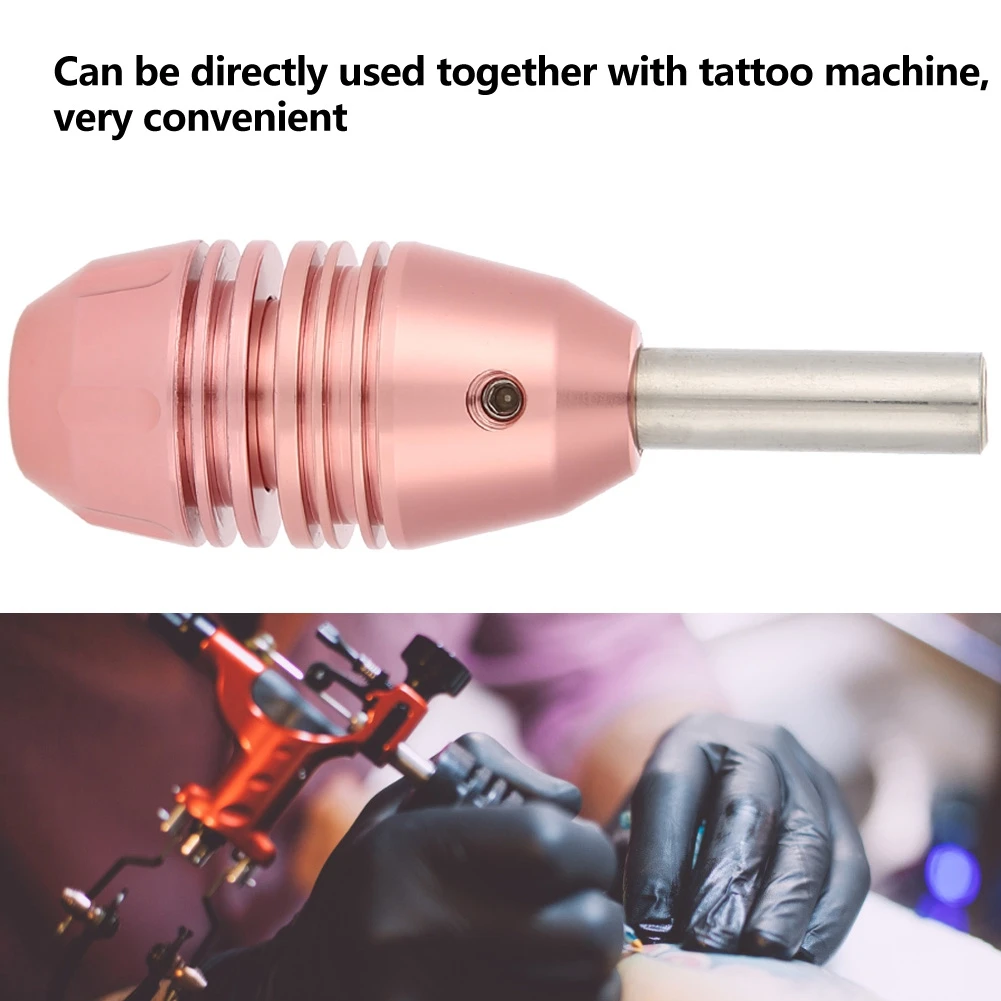 25 мм алюминиевый сплав оливково-Non-slip трубка рукоятки машинки для татуировок татуировки автоматическое само-оснастка для приманки татуировки сцепление Патрон S
