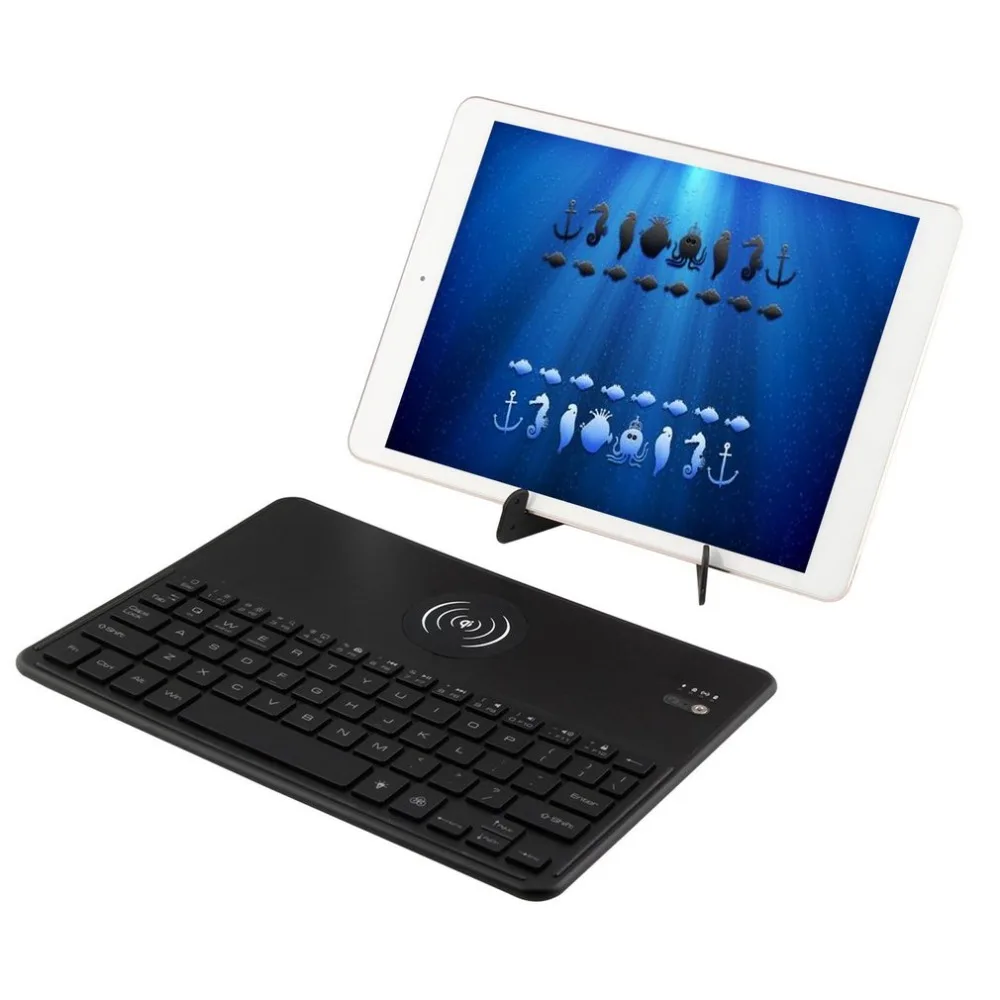 

Universal Tablet Keyboard Backlit LED Wireless Bluetooth Keyboard with Wireless Charging Function for Mobile Phone